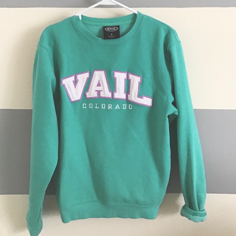Teal Vail Crew Neck NWOT